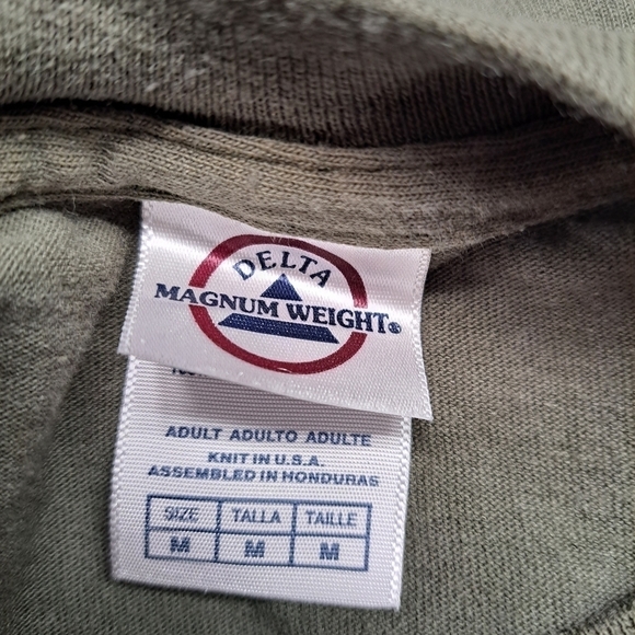 Olive Green Adult Graphic T Shirt Size M - Picture 3 of 4